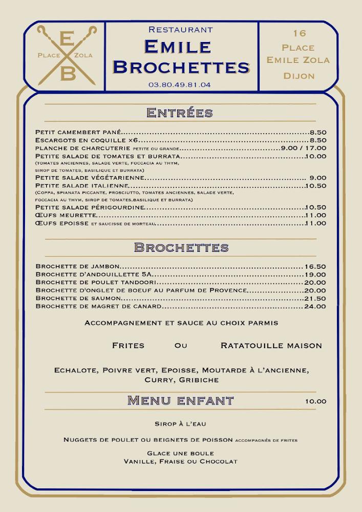 L'Emile Brochettes - Menu Image 2