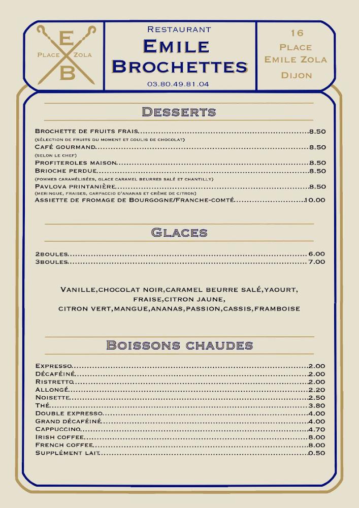 L'Emile Brochettes - Menu Image 3
